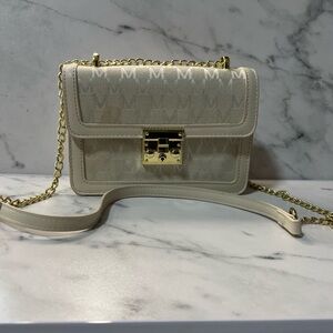 Cream MM Monogram Crossbody Bag